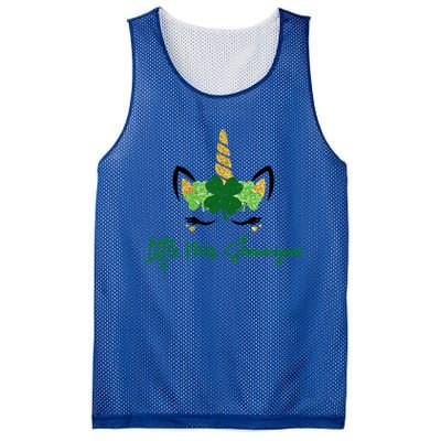 Little Miss Shenanigans Unicorn St Patrick's Day Meaningful Gift Mesh Reversible Basketball Jersey Tank