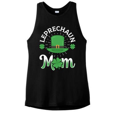 Leprechaun Mom Shamrock Ireland Irish St Patricks Day Mother Cool Gift Ladies PosiCharge Tri-Blend Wicking Tank