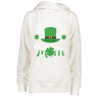 Leprechaun Mom Shamrock Ireland Irish St Patricks Day Mother Cool Gift Womens Funnel Neck Pullover Hood