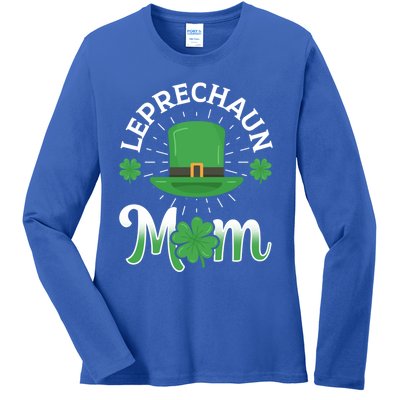 Leprechaun Mom Shamrock Ireland Irish St Patricks Day Mother Cool Gift Ladies Long Sleeve Shirt