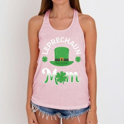 Leprechaun Mom Shamrock Ireland Irish St Patricks Day Mother Cool Gift Women's Knotted Racerback Tank