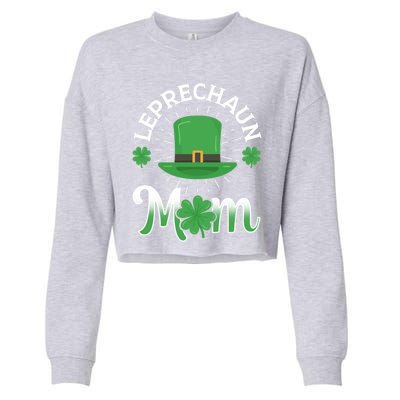 Leprechaun Mom Shamrock Ireland Irish St Patricks Day Mother Cool Gift Cropped Pullover Crew