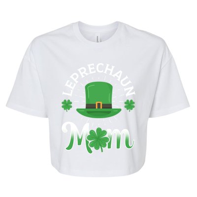 Leprechaun Mom Shamrock Ireland Irish St Patricks Day Mother Cool Gift Bella+Canvas Jersey Crop Tee