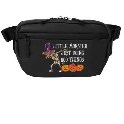 Little Monster Skeleton Halloween Trick Or Treat Pumpkin Gift Crossbody Pack