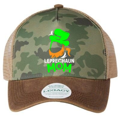 Leprechaun Mom Shamrock St Patricks Day Irish Ireland Funny Gift Legacy Tie Dye Trucker Hat