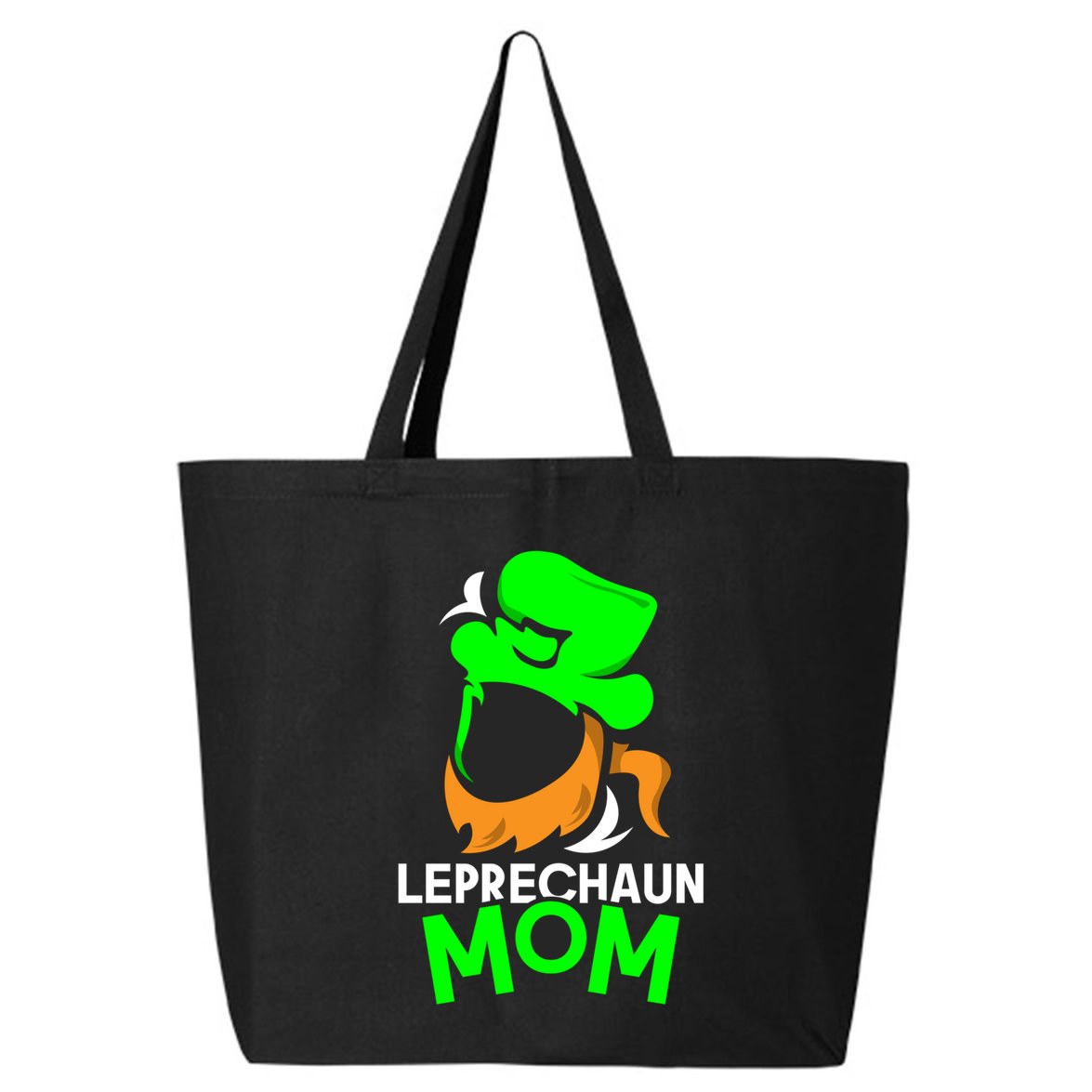 Leprechaun Mom Shamrock St Patricks Day Irish Ireland Funny Gift 25L Jumbo Tote