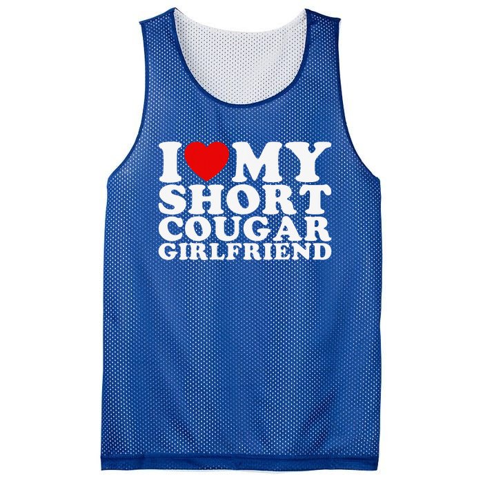 Love My Short Cougar Girlfriend Mesh Reversible Basketball Jersey Tank