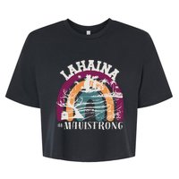 Lahaina Maui Strong Lahaina Banyan Tree Maui Hawaii Shoreline Bella+Canvas Jersey Crop Tee