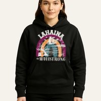 Lahaina Maui Strong Lahaina Banyan Tree Maui Hawaii Shoreline Hoodie