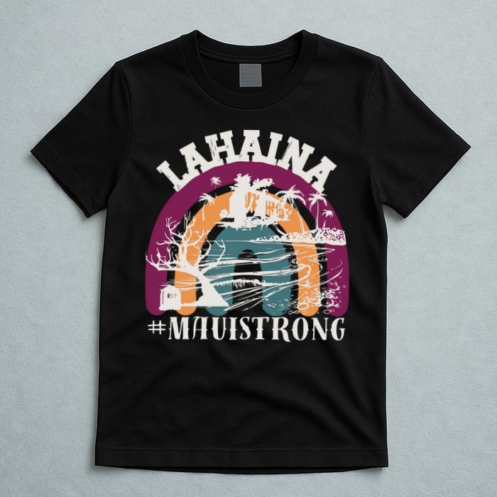 Lahaina Maui Strong Lahaina Banyan Tree Maui Hawaii Shoreline T-Shirt