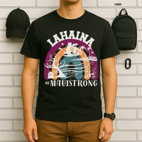 Lahaina Maui Strong Lahaina Banyan Tree Maui Hawaii Shoreline T-Shirt