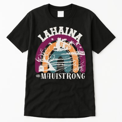 Lahaina Maui Strong Lahaina Banyan Tree Maui Hawaii Shoreline Tall T-Shirt