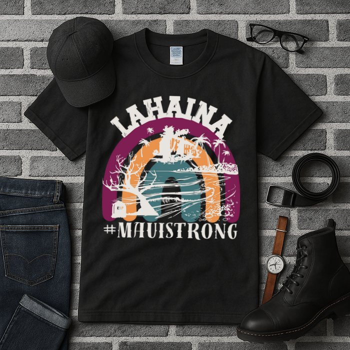 Lahaina Maui Strong Lahaina Banyan Tree Maui Hawaii Shoreline Tall T-Shirt