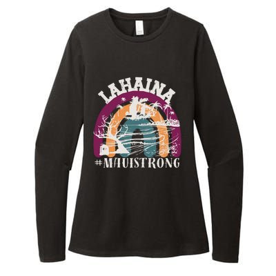 Lahaina Maui Strong Lahaina Banyan Tree Maui Hawaii Shoreline Womens CVC Long Sleeve Shirt