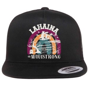 Lahaina Maui Strong Lahaina Banyan Tree Maui Hawaii Shoreline Flat Bill Trucker Hat