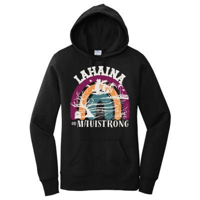 Lahaina Maui Strong Lahaina Banyan Tree Maui Hawaii Shoreline Women's Pullover Hoodie