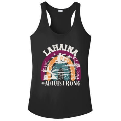 Lahaina Maui Strong Lahaina Banyan Tree Maui Hawaii Shoreline Ladies PosiCharge Competitor Racerback Tank