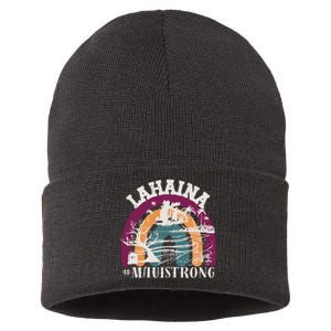 Lahaina Maui Strong Lahaina Banyan Tree Maui Hawaii Shoreline Sustainable Knit Beanie