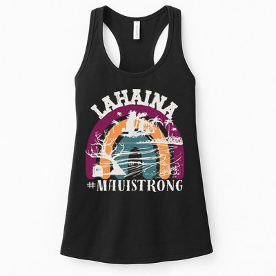 Lahaina Maui Strong Lahaina Banyan Tree Maui Hawaii Shoreline Womens Tank Top