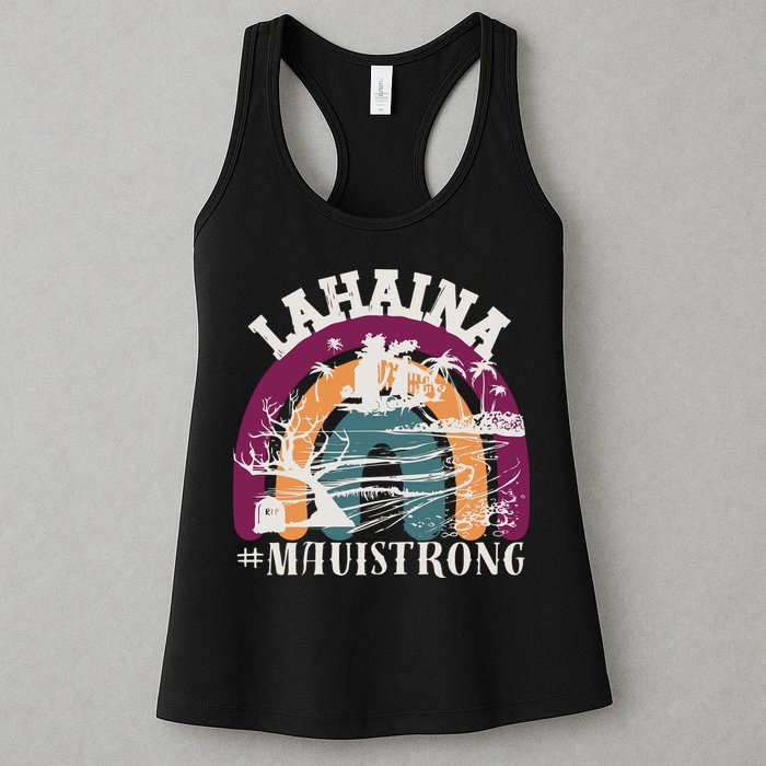 Lahaina Maui Strong Lahaina Banyan Tree Maui Hawaii Shoreline Womens Tank Top