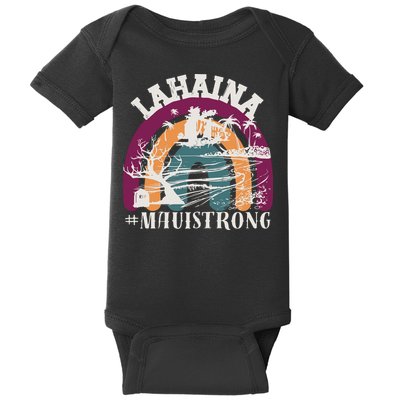 Lahaina Maui Strong Lahaina Banyan Tree Maui Hawaii Shoreline Baby Bodysuit