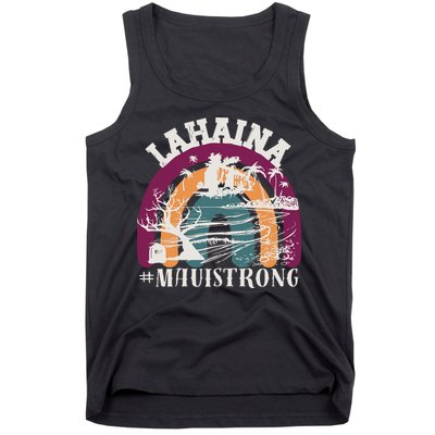 Lahaina Maui Strong Lahaina Banyan Tree Maui Hawaii Shoreline Tank Top
