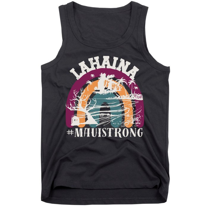 Lahaina Maui Strong Lahaina Banyan Tree Maui Hawaii Shoreline Tank Top