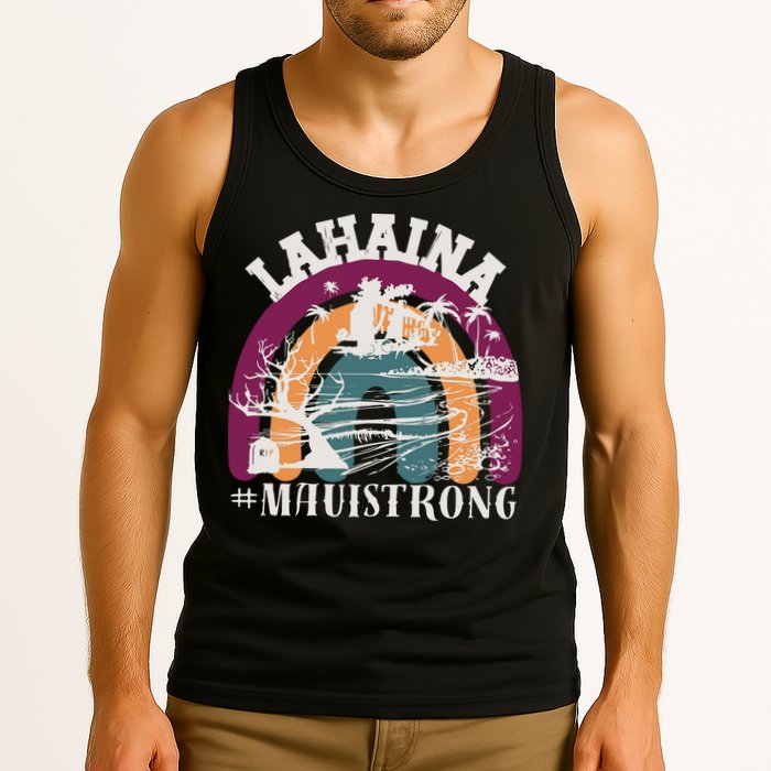 Lahaina Maui Strong Lahaina Banyan Tree Maui Hawaii Shoreline Tank Top
