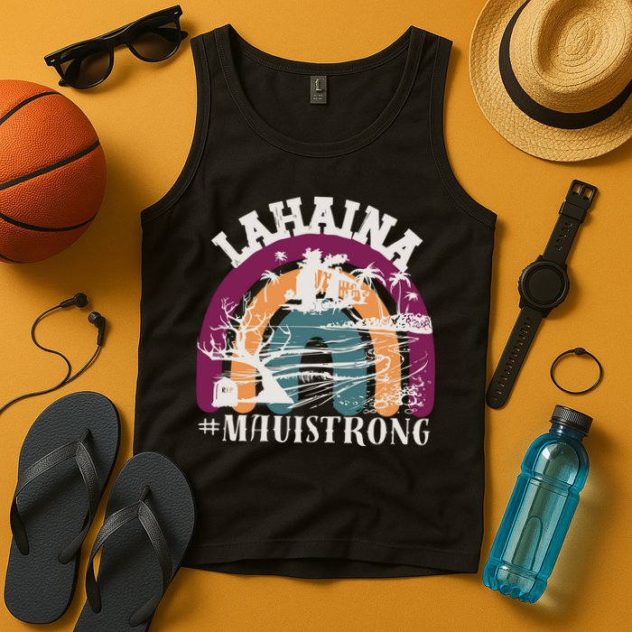 Lahaina Maui Strong Lahaina Banyan Tree Maui Hawaii Shoreline Tank Top