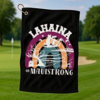 Lahaina Maui Strong Lahaina Banyan Tree Maui Hawaii Shoreline Golf Towel