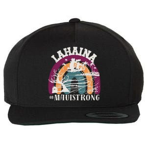 Lahaina Maui Strong Lahaina Banyan Tree Maui Hawaii Shoreline Wool Snapback Cap