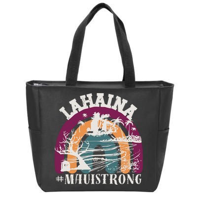 Lahaina Maui Strong Lahaina Banyan Tree Maui Hawaii Shoreline Zip Tote Bag