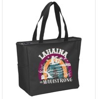 Lahaina Maui Strong Lahaina Banyan Tree Maui Hawaii Shoreline Zip Tote Bag