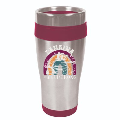 Lahaina Maui Strong Lahaina Banyan Tree Maui Hawaii Shoreline 16oz Travel Tumbler