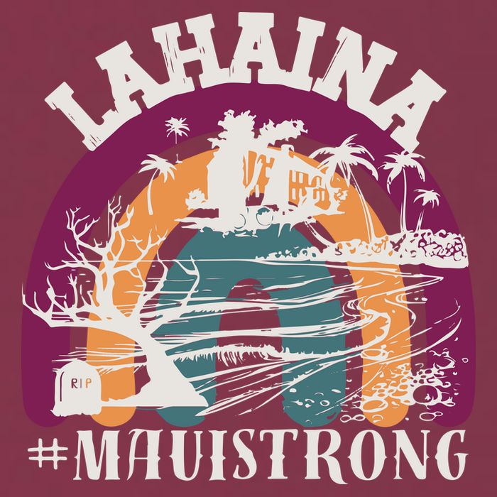 Lahaina Maui Strong Lahaina Banyan Tree Maui Hawaii Shoreline 16oz Travel Tumbler