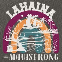 Lahaina Maui Strong Lahaina Banyan Tree Maui Hawaii Shoreline Cotton Canvas Backpack