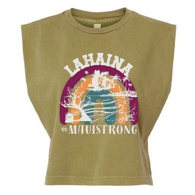 Lahaina Maui Strong Lahaina Banyan Tree Maui Hawaii Shoreline Garment-Dyed Women's Muscle Tee