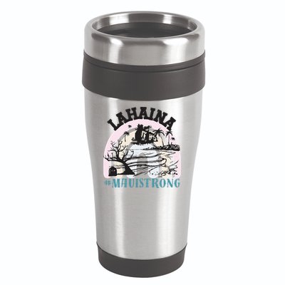 Lahaina Maui Strong Lahaina Banyan Tree Maui Hawaii Shoreline 16oz Travel Tumbler