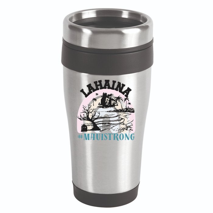 Lahaina Maui Strong Lahaina Banyan Tree Maui Hawaii Shoreline 16oz Travel Tumbler