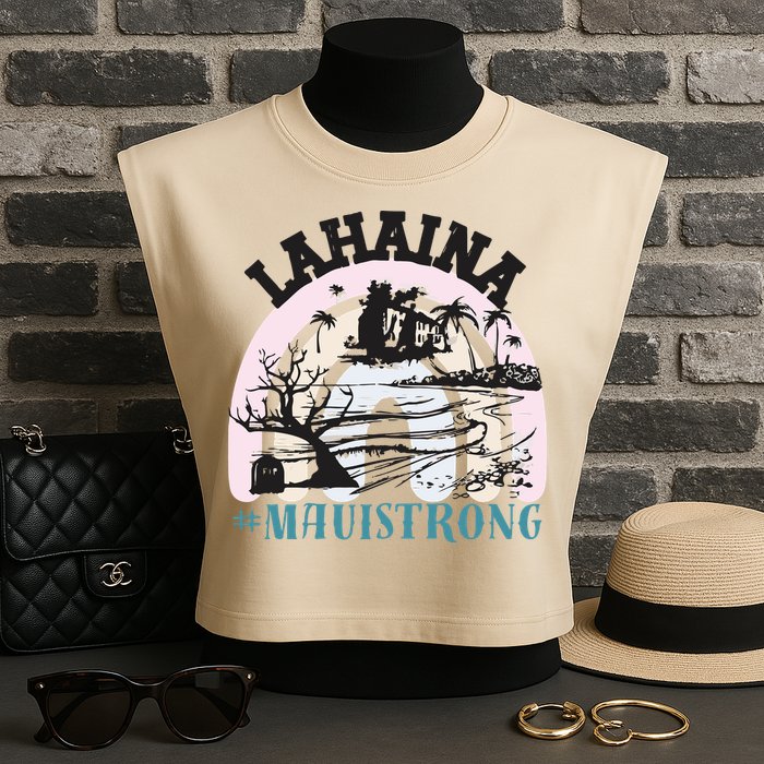 Lahaina Maui Strong Lahaina Banyan Tree Maui Hawaii Shoreline Garment-Dyed Women's Muscle Tee