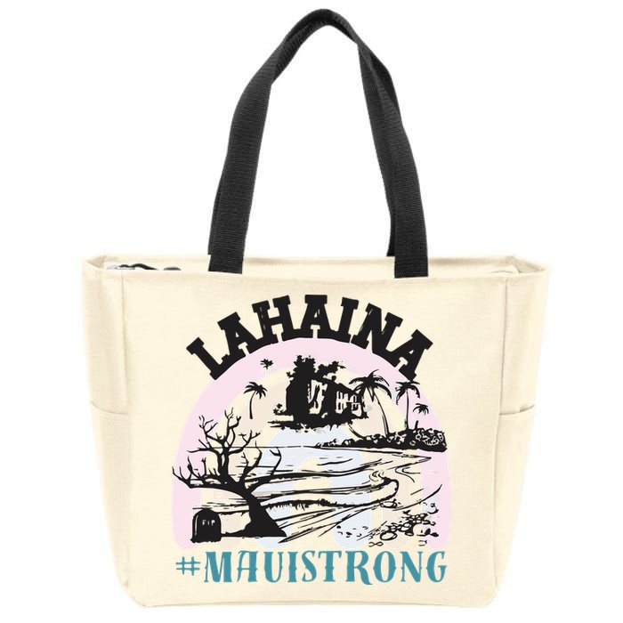 Lahaina Maui Strong Lahaina Banyan Tree Maui Hawaii Shoreline Zip Tote Bag