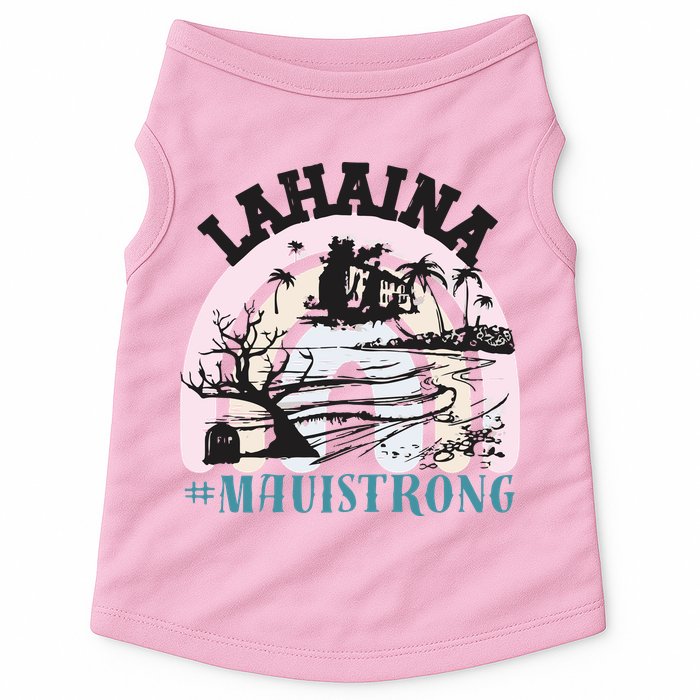 Lahaina Maui Strong Lahaina Banyan Tree Maui Hawaii Shoreline Doggie Tank