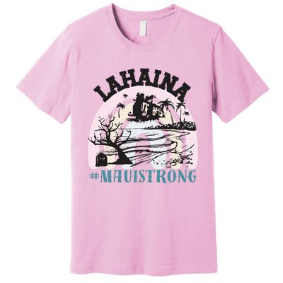 Lahaina Maui Strong Lahaina Banyan Tree Maui Hawaii Shoreline Premium T-Shirt