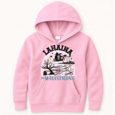 Lahaina Maui Strong Lahaina Banyan Tree Maui Hawaii Shoreline Kids Hoodie