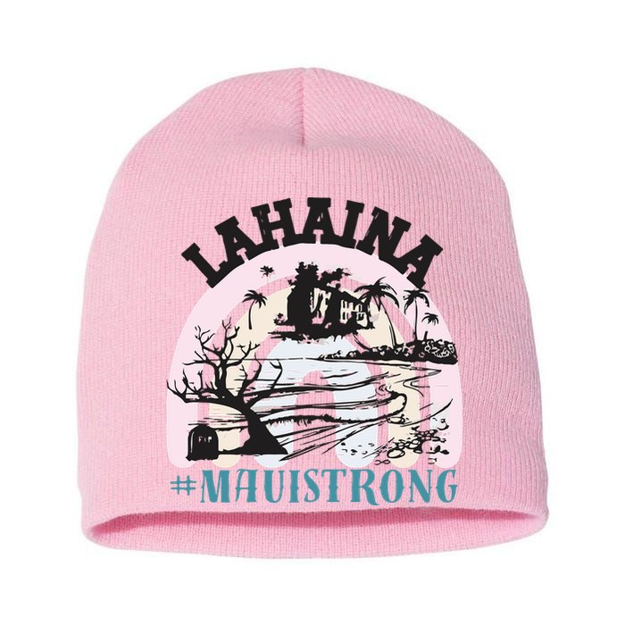Lahaina Maui Strong Lahaina Banyan Tree Maui Hawaii Shoreline Short Acrylic Beanie
