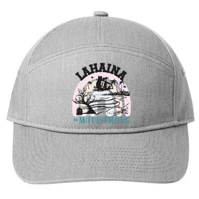 Lahaina Maui Strong Lahaina Banyan Tree Maui Hawaii Shoreline 7-Panel Snapback Hat