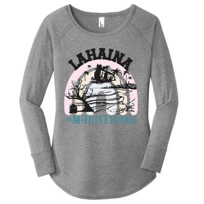 Lahaina Maui Strong Lahaina Banyan Tree Maui Hawaii Shoreline Women's Perfect Tri Tunic Long Sleeve Shirt