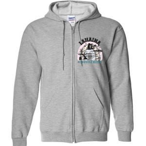 Lahaina Maui Strong Lahaina Banyan Tree Maui Hawaii Shoreline Full Zip Hoodie