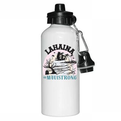 Lahaina Maui Strong Lahaina Banyan Tree Maui Hawaii Shoreline Aluminum Water Bottle