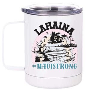 Lahaina Maui Strong Lahaina Banyan Tree Maui Hawaii Shoreline 12 oz Stainless Steel Tumbler Cup